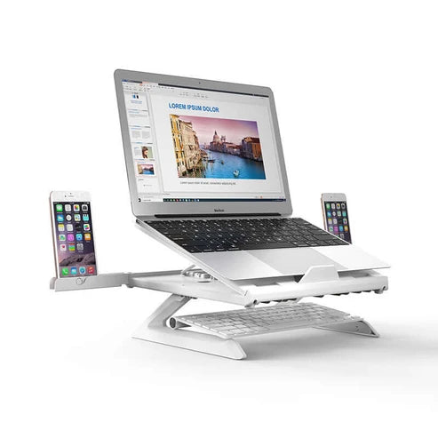 Adjustable Aluminum Laptop Stand for Desk & Monitor