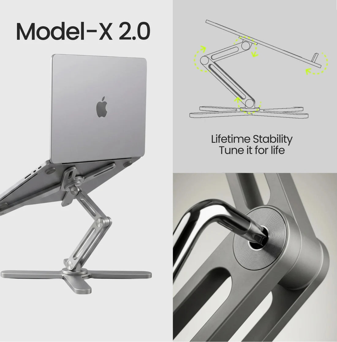 Foldable Aluminum Laptop Stand
