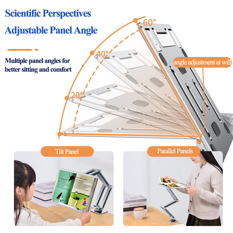 Clamp-On Laptop Stand | Adjustable Aluminium Desk Arm