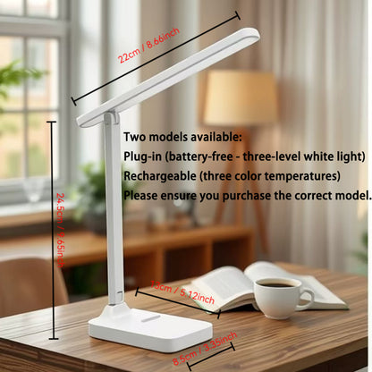 Foldable LED Desk Lamp | Rechargeable Eye-Care Reading Light