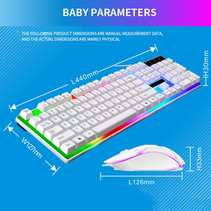 RGB Gaming Keyboard and Mouse Combo | 104-Key Wired Set