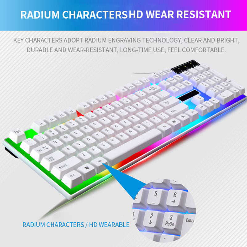 RGB Gaming Keyboard and Mouse Combo | 104-Key Wired Set