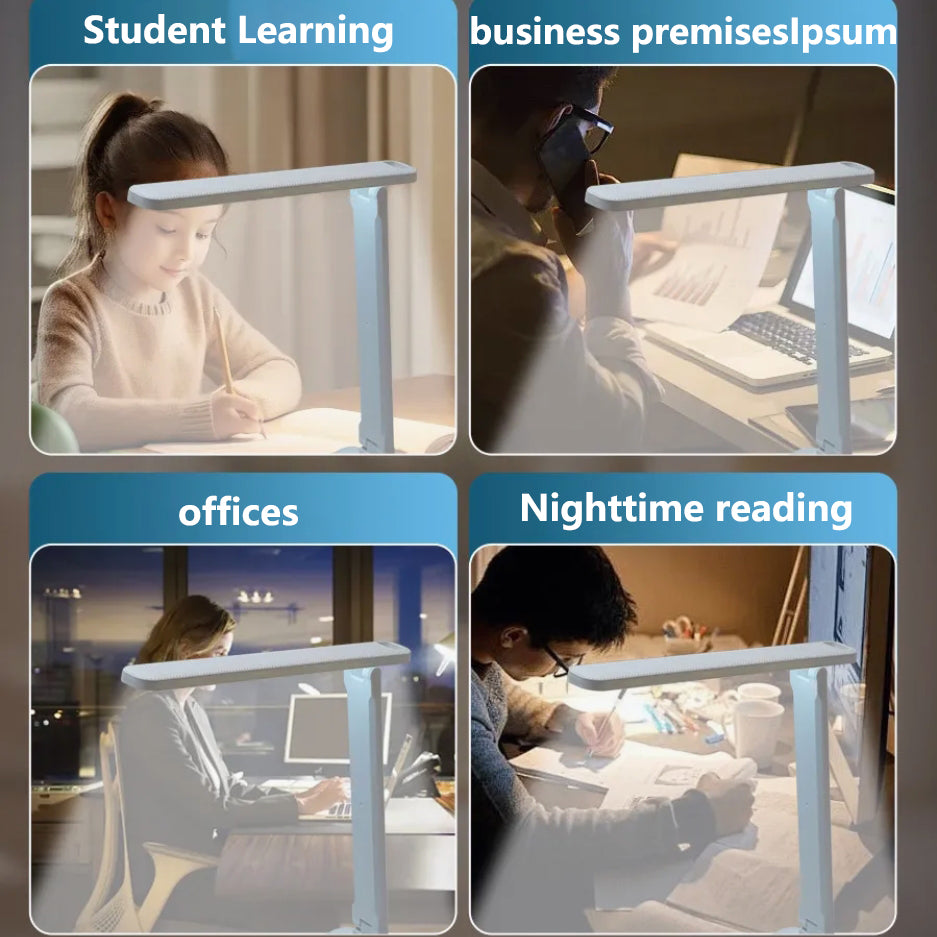 Foldable LED Desk Lamp | Rechargeable Eye-Care Reading Light
