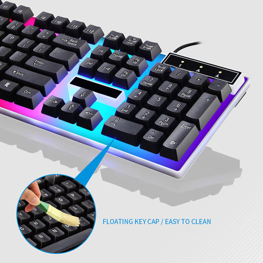 RGB Gaming Keyboard and Mouse Combo | 104-Key Wired Set