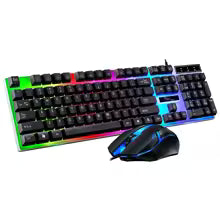 RGB Gaming Keyboard and Mouse Combo | 104-Key Wired Set