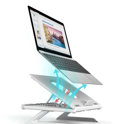 Adjustable Aluminum Laptop Stand for Desk & Monitor